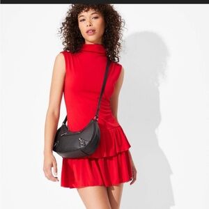Chic Red Sleeveless Dress